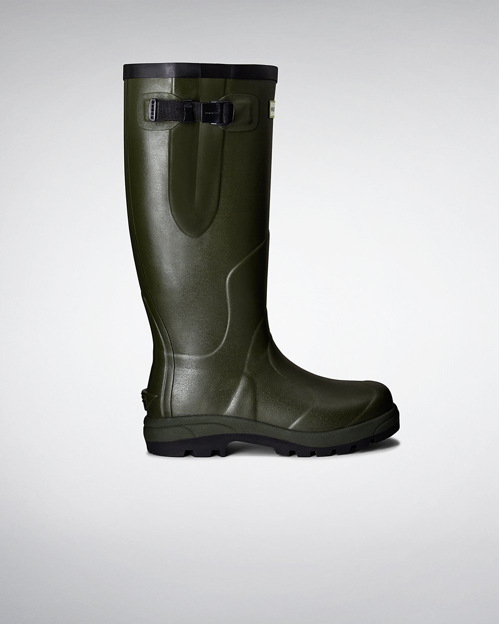 Womens Hunter Tall Rain Boots Dark Olive - Balmoral Classic - 2890514-AD